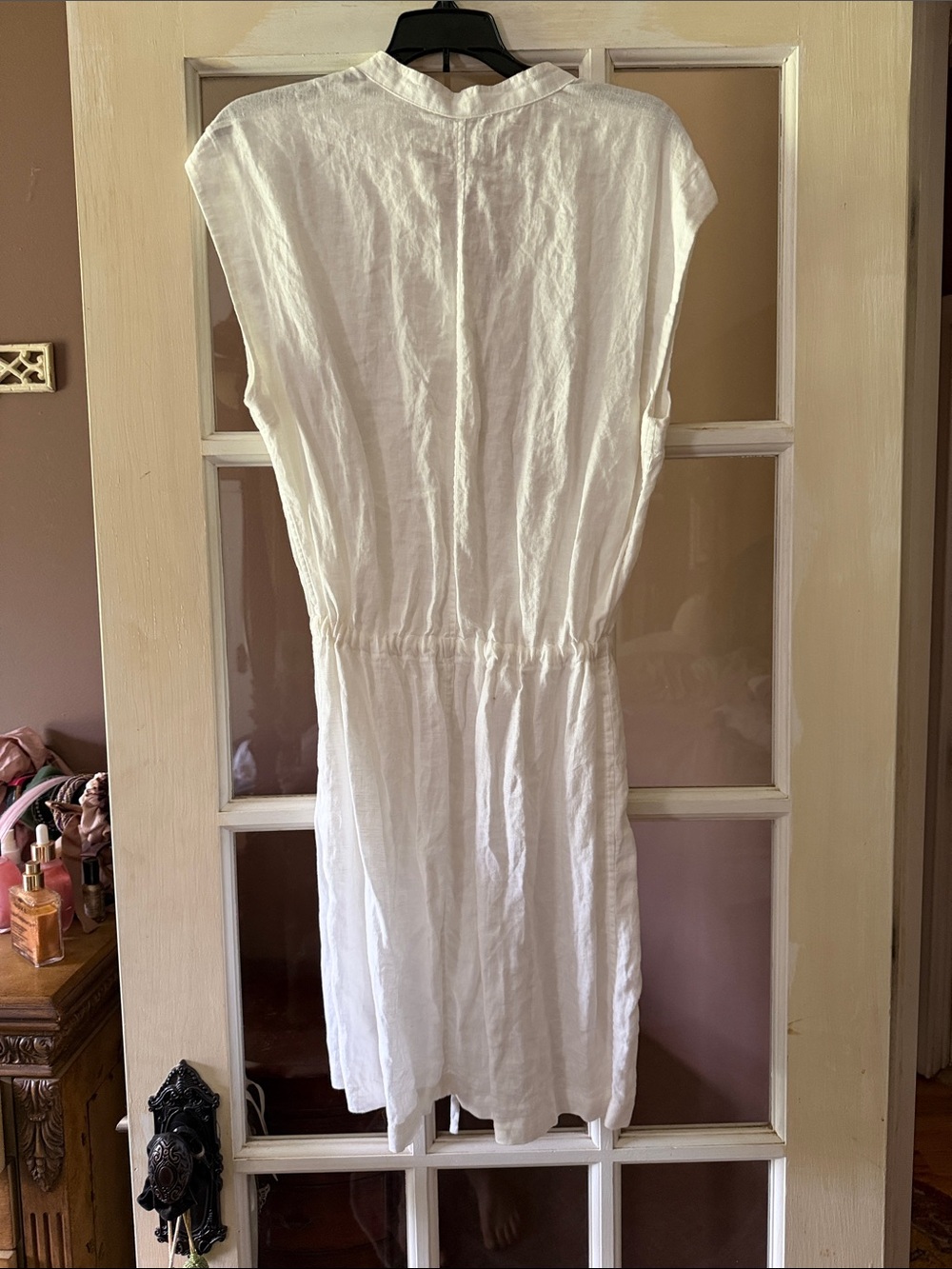 JAMES PERSE DRAWSTRING WAIST LINEN DRESS - Picture 6 of 7